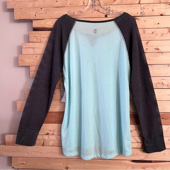 Balance Collection by Marika Mint Green gray Long sleeve activewear Top Size XL - Picture 6 of 12